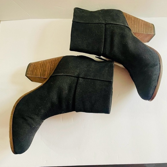 Rag and Bone Black Canvas Ankle Boots Size EU 40 - Picture 3 of 7